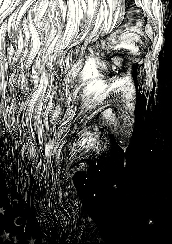 Ink Drawing by Nicolas Delort via YouTheDesinger Ink Drawing by Nicolas Delort via YouTheDesinger