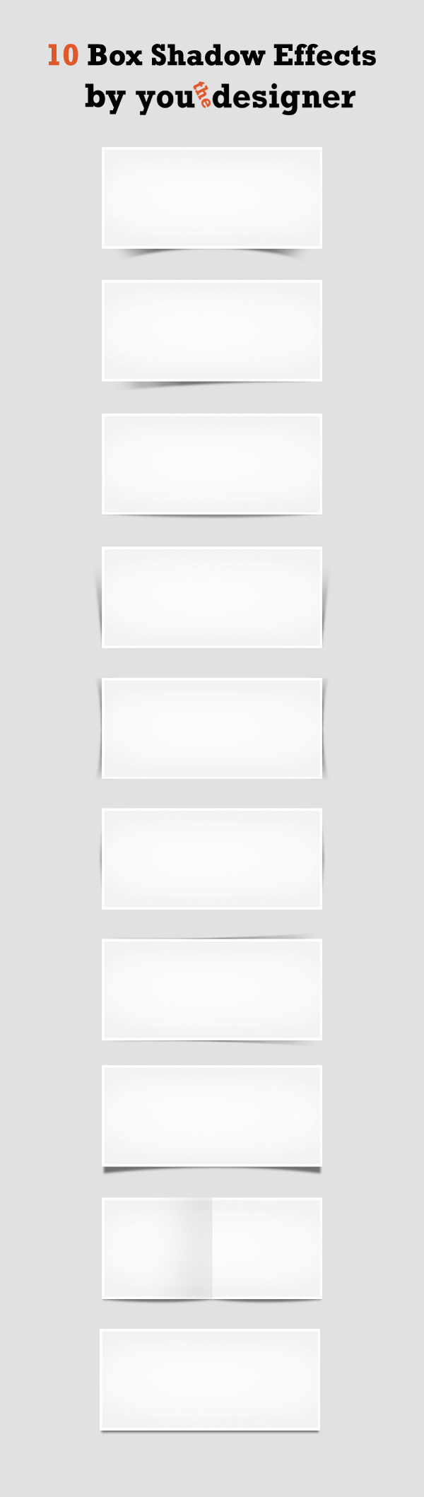 10 Box Shadow Effects by You The Designer 10 Box Shadow Effects by You The Designer