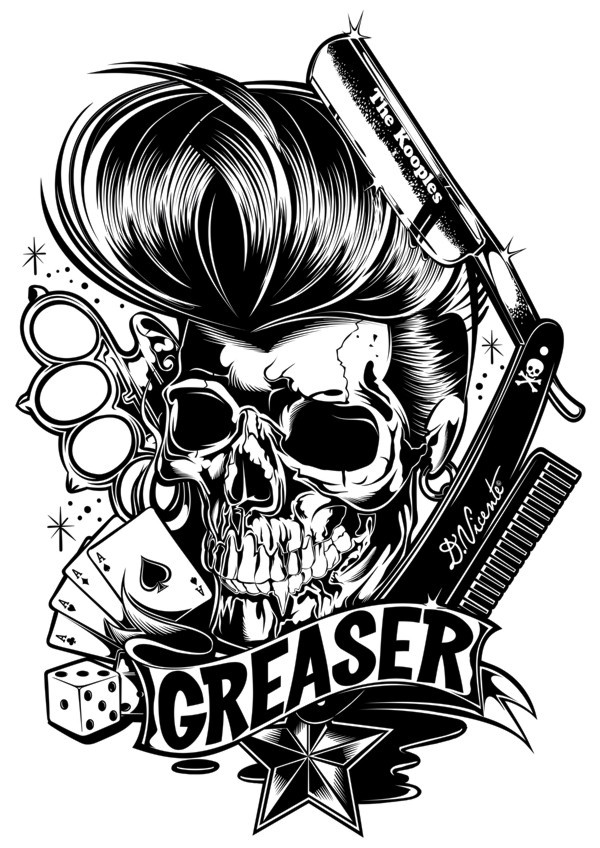 Psychobilly Themed Illustrations of David Vicente Psychobilly Themed Illustrations of David Vicente