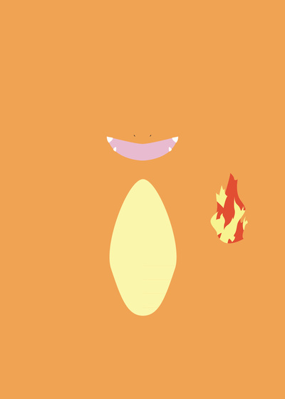 Pokemon - Charmander Minimalist Pokemon - Charmander Minimalist