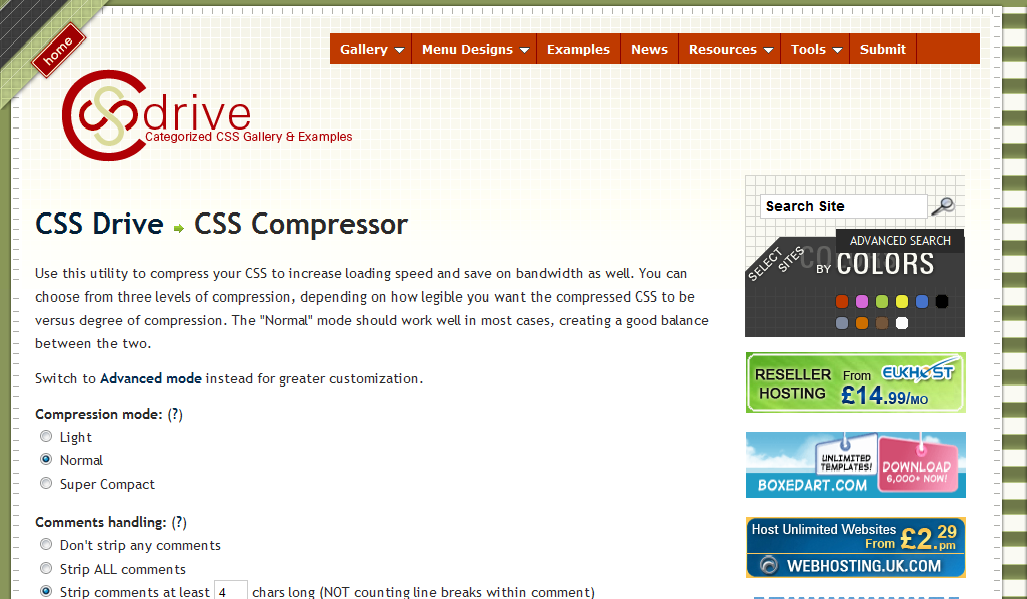css compressor
