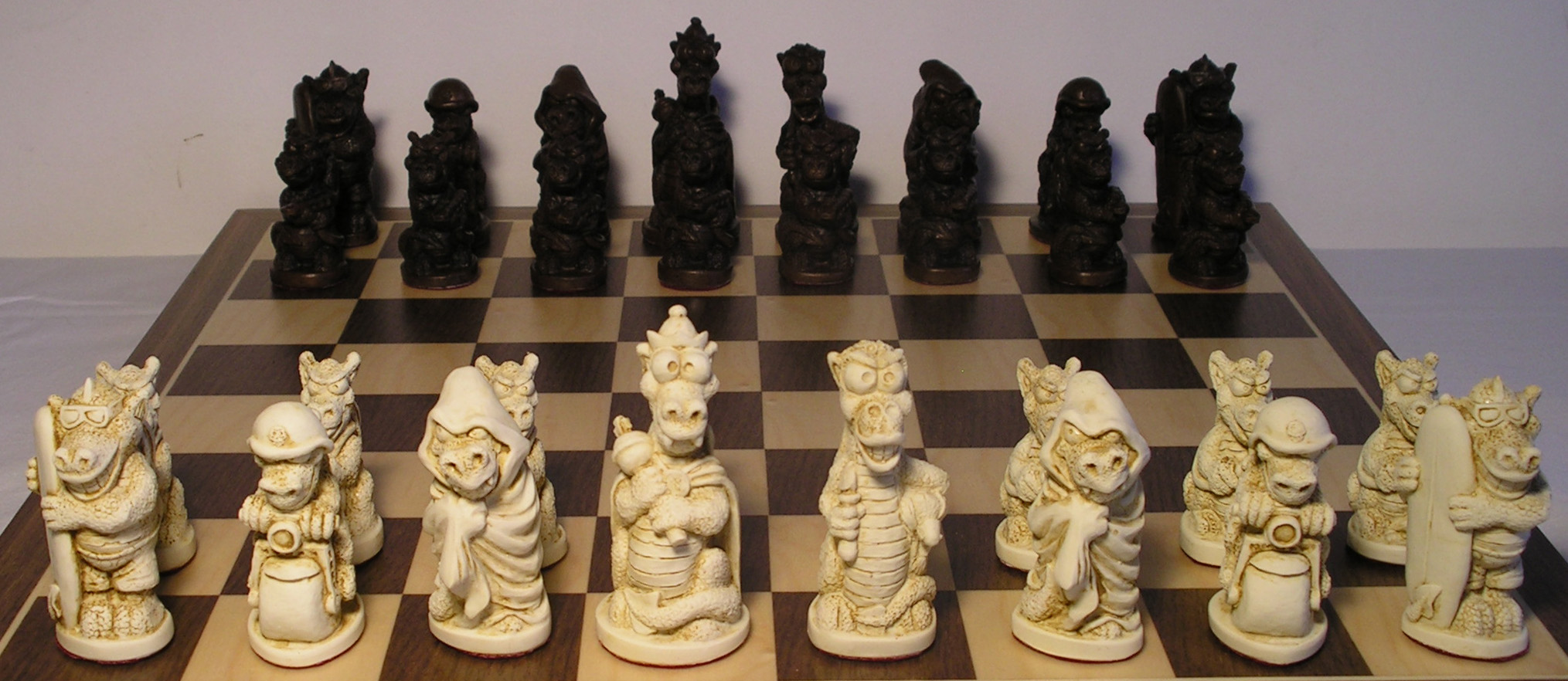 Cute Dragons Chess Set