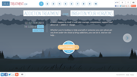 Web Design Wednesday -- Navigating the web with Parallax Scrolling parallax scrolling example 01