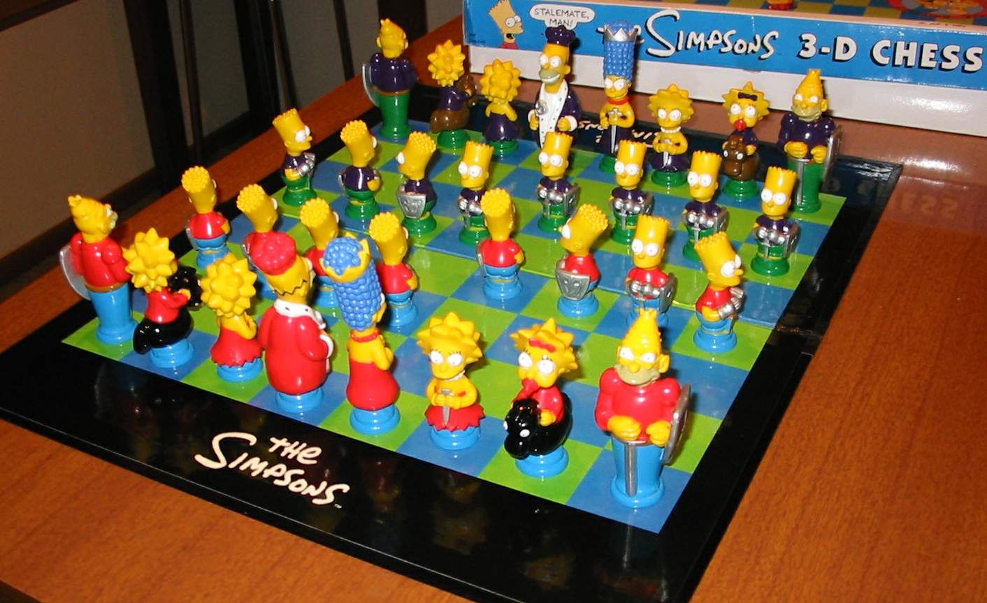 Simpsons Chess Set