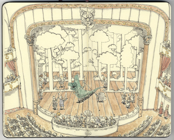 Sketchbook Spreads by Mattias Adolfsson Sketchbook Spreads by Mattias Adolfsson
