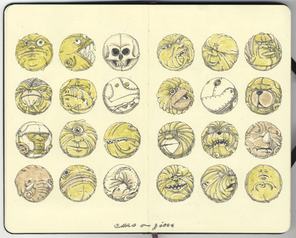 Sketchbook Spreads by Mattias Adolfsson Sketchbook Spreads by Mattias Adolfsson