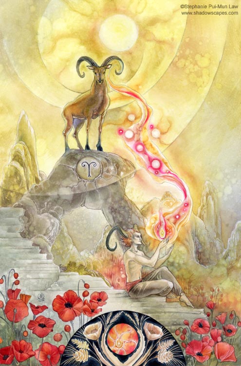 "Aries" | © Stephanie Law | Llewellyn Astrological Calendar 2011 "Aries" | © Stephanie Law | Llewellyn Astrological Calendar 2011
