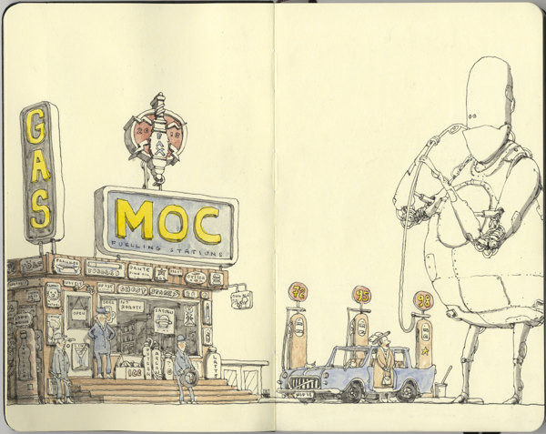 Sketchbook Spreads by Mattias Adolfsson Sketchbook Spreads by Mattias Adolfsson