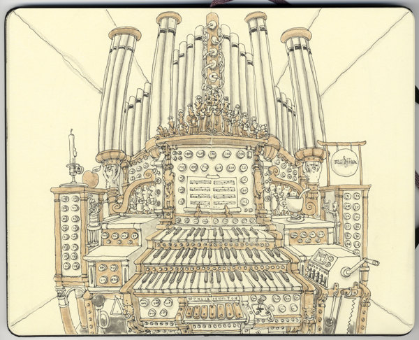 Sketchbook Spreads by Mattias Adolfsson Sketchbook Spreads by Mattias Adolfsson