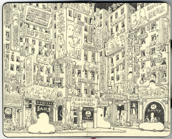Sketchbook Spreads by Mattias Adolfsson Sketchbook Spreads by Mattias Adolfsson