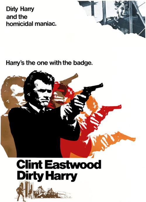 Dirty Harry poster design by Bill Gold Dirty Harry poster design by Bill Gold