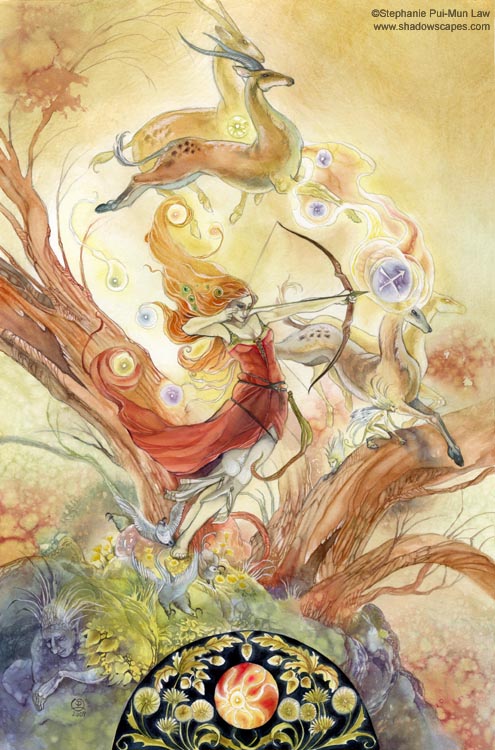 "Sagittarius" | © Stephanie Law | Llewellyn Astrological Calendar 2011 "Sagittarius" | © Stephanie Law | Llewellyn Astrological Calendar 2011