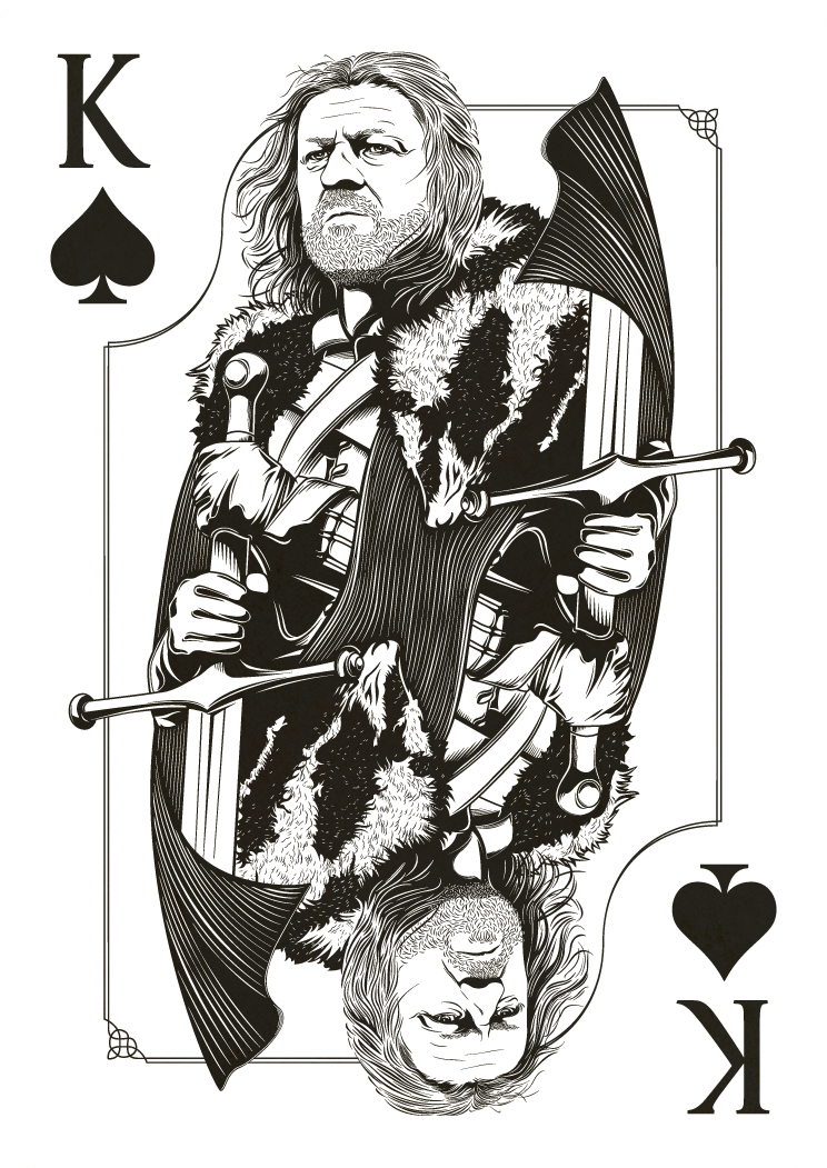 Game Of Thrones Playing Cards Project by Jim Tuckwell via You The Designer Game Of Thrones Playing Cards Project by Jim Tuckwell via You The Designer