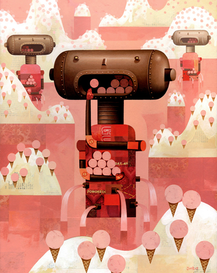 amazing-illustrations-jon-reinfurt-strawberry-meltdown amazing illustrations
