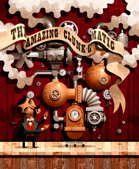 amazing-illustrations-jon-reinfurt-the-amazing-clunk-o-matic amazing illustrations