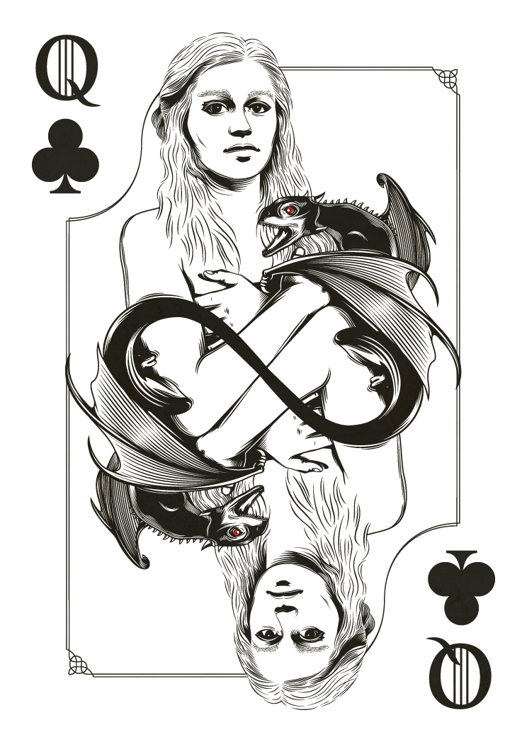Game Of Thrones Playing Cards Project by Jim Tuckwell via You The Designer Game Of Thrones Playing Cards Project by Jim Tuckwell via You The Designer