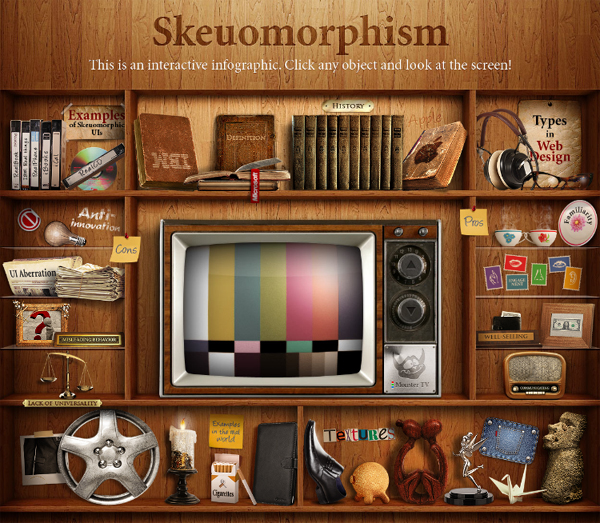 Infographic: Skeuomorphism in Web Design Infographic: Skeuomorphism in Web Design