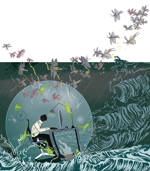 "The Day After," Bloomberg Business Week | Illustration by Marcos Chin "The Day After," Bloomberg Business Week | Illustration by Marcos Chin
