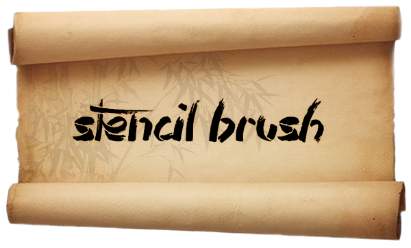 Stencil Brush Stencil Brush