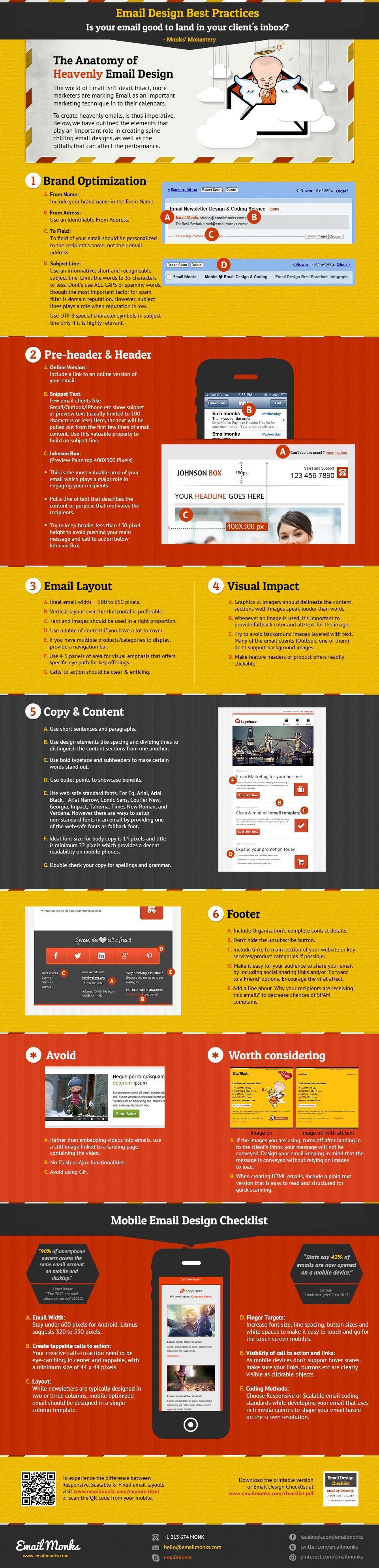 Email Newsletter Design Best Practises Infographic Email Newsletter Design Best Practises Infographic