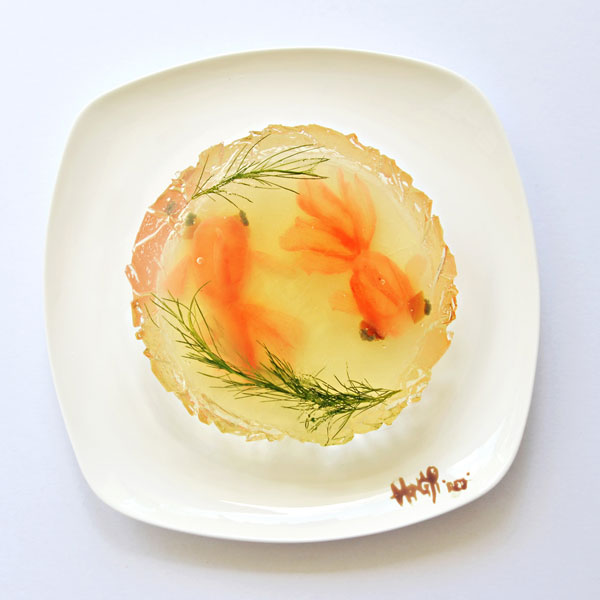 Goldfish in my consomme