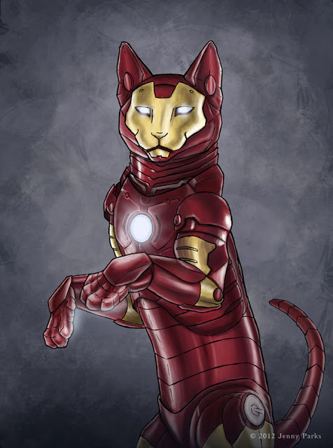 Iron Cat | Jenny Parks Illustration Iron Cat | Jenny Parks Illustration
