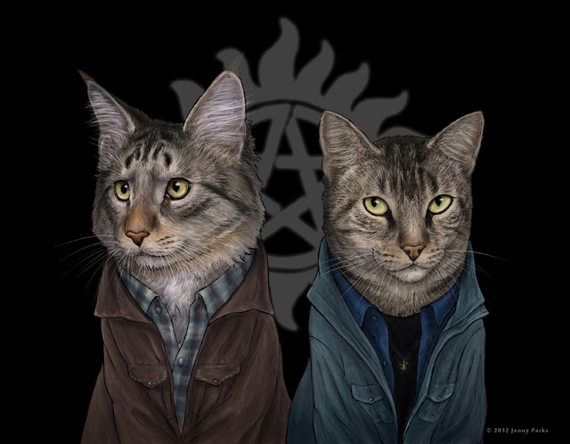 Sam and Dean | Jenny Parks Illustration Sam and Dean | Jenny Parks Illustration