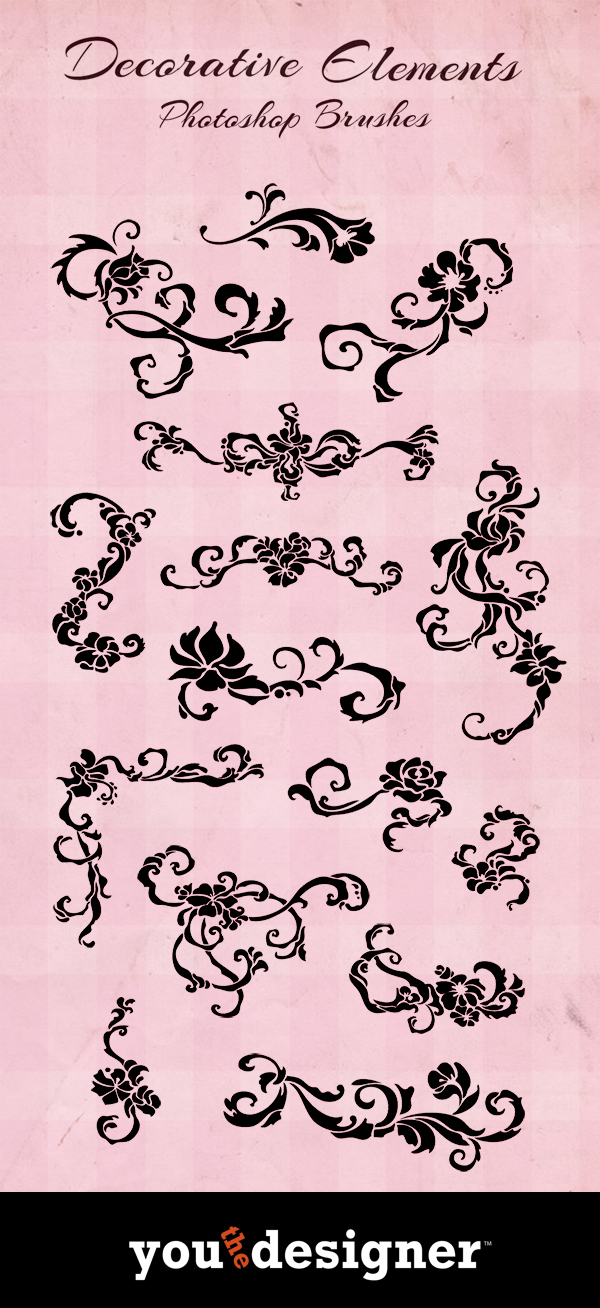 Decorative Element Photoshop Brushes by YouTheDesigner Decorative Element Photoshop Brushes by YouTheDesigner