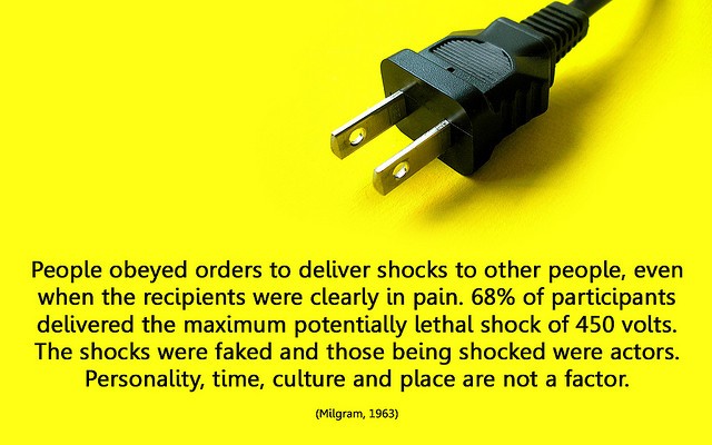 Milgram Experiment by Will Lion via photopin cc Milgram Experiment Will Lion via photopin cc
