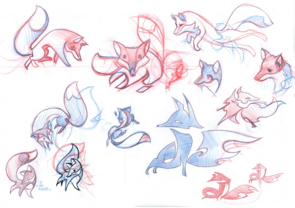 Firefox OS Brand Mascots | Early Sketches Firefox OS Brand Mascots | Early Sketches