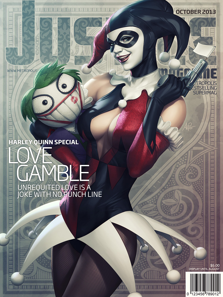 Justice Mag - Harley Quinn by Artgerm Justice Mag - Harley Quinn by Artgerm