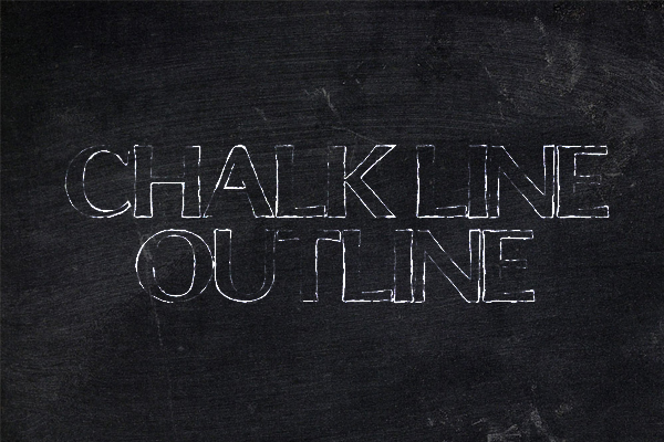 chalk line font