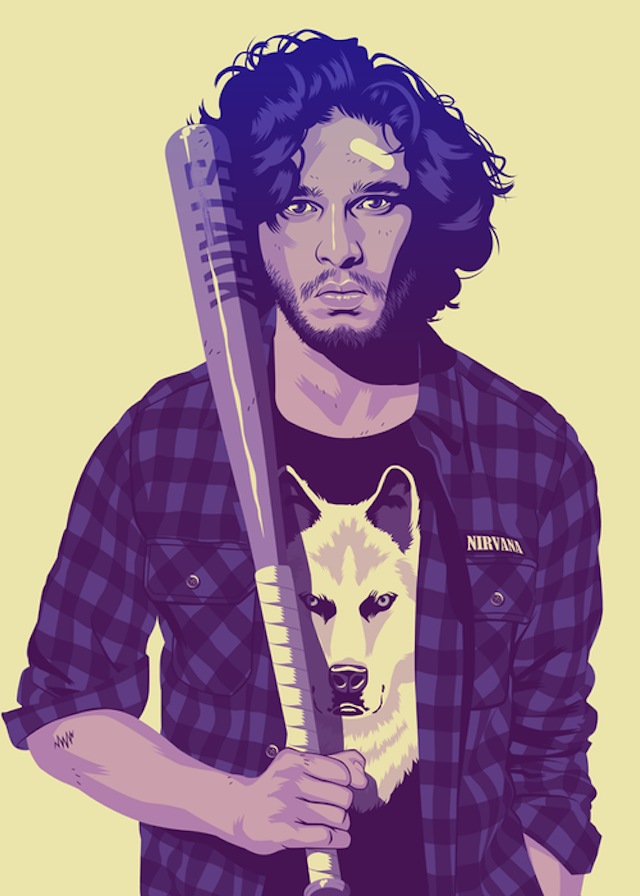 Jon Snow | Illustration by Mike Wrobel Jon Snow | Illustration by Mike Wrobel