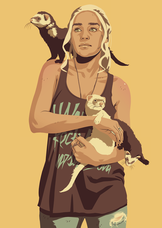 Daenerys Targaryen | Illustration by Mike Wrobel Daenerys Targaryen | Illustration by Mike Wrobel