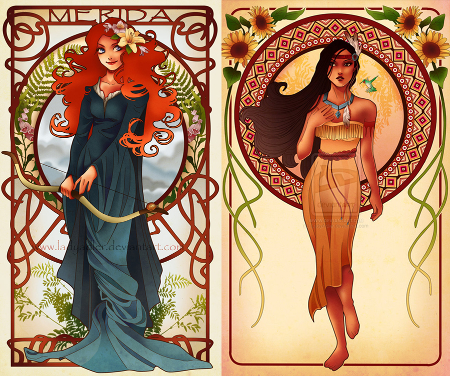 Merida and Pocahontas by Hannah-Alexander Merida and Pocahontas by Hannah-Alexander