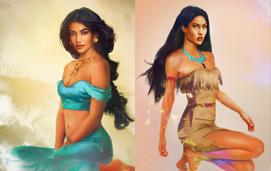 Princess Jamine and Pocahontas by Jirka Väätäinen Princess Jamine and Pocahontas by Jirka Väätäinen