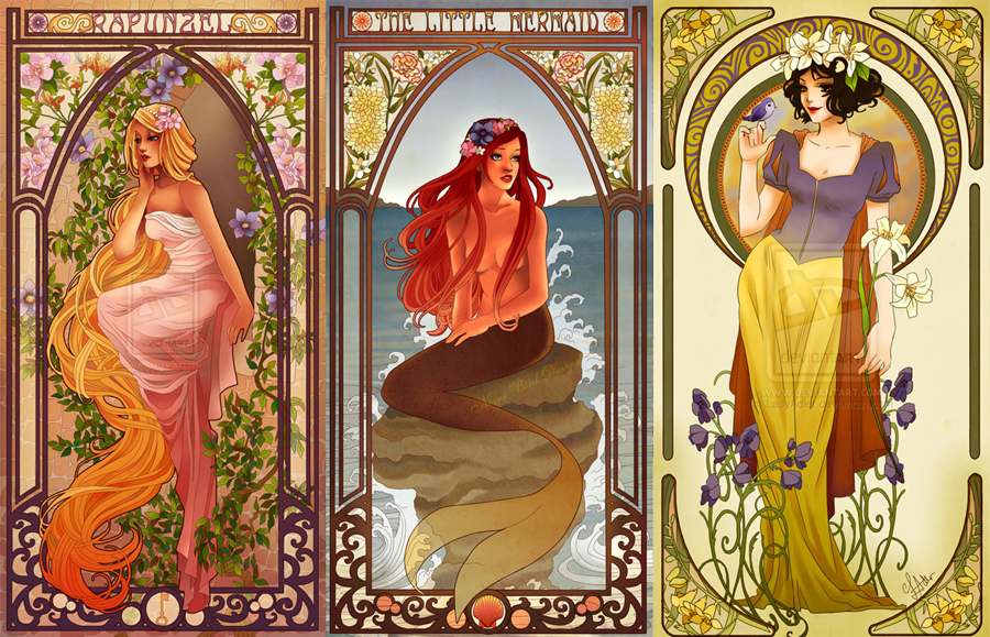 Rapunzel, Ariel and Snow White by Hannah-Alexander Rapunzel, Ariel and Snow White by Hannah-Alexander