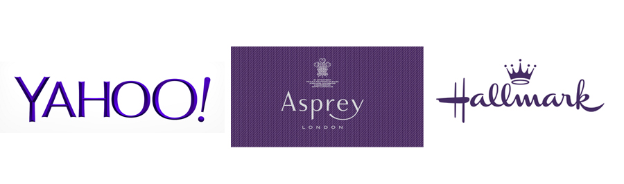 Logo Design with Color Psychology - PURPLE Logo Design with Color Psychology - PURPLE