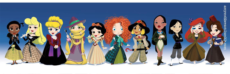 Doctor Who/Disney Princess mashup by Amy Mebberson Doctor Who x Disney Princess mashup by Amy Mebberson