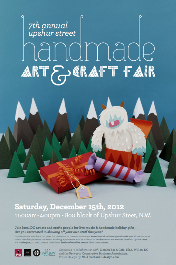 Handmade Art & Craft Fair Poster Paper modelling for Inspiration
