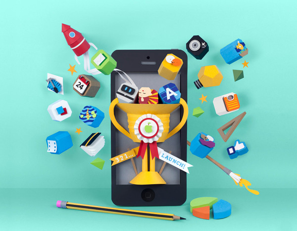 Idea to iPhone by Lobulo Design Papercraft for Inspiration