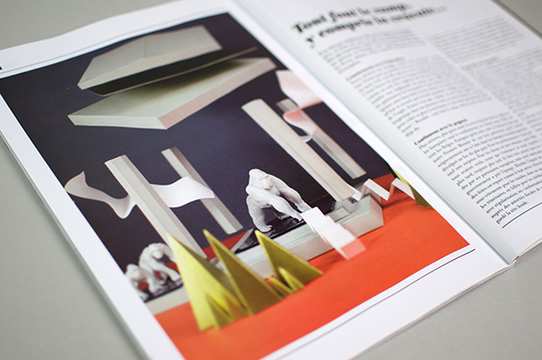 Illustration for the article Monkey Business by Mick Theisen Paper modelling for Inspiration