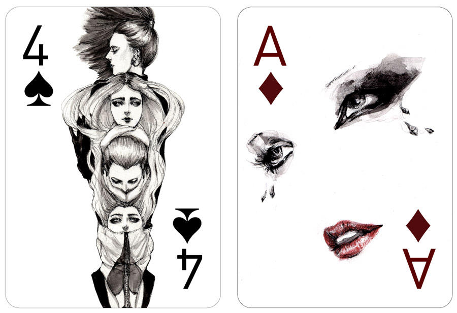 Fashion Playing Cards Project by Connie Lim Fashion Playing Cards Project by Connie Lim