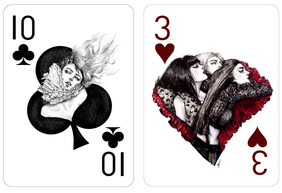 Fashion Playing Cards Project by Connie Lim Fashion Playing Cards Project by Connie Lim