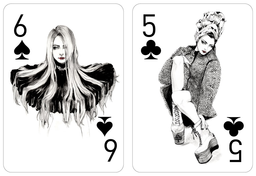 Fashion Playing Cards Project by Connie Lim Fashion Playing Cards Project by Connie Lim