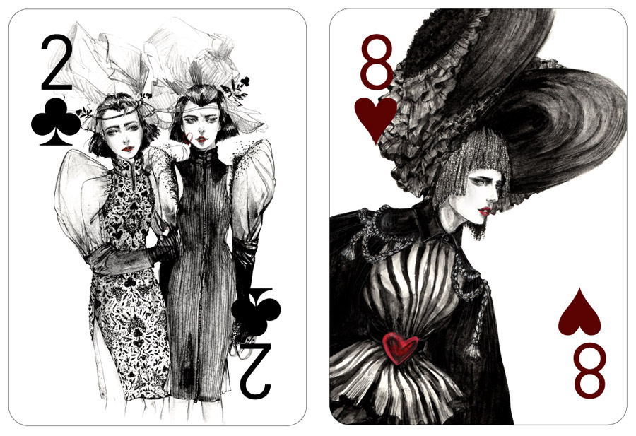Fashion Playing Cards Project by Connie Lim Fashion Playing Cards Project by Connie Lim