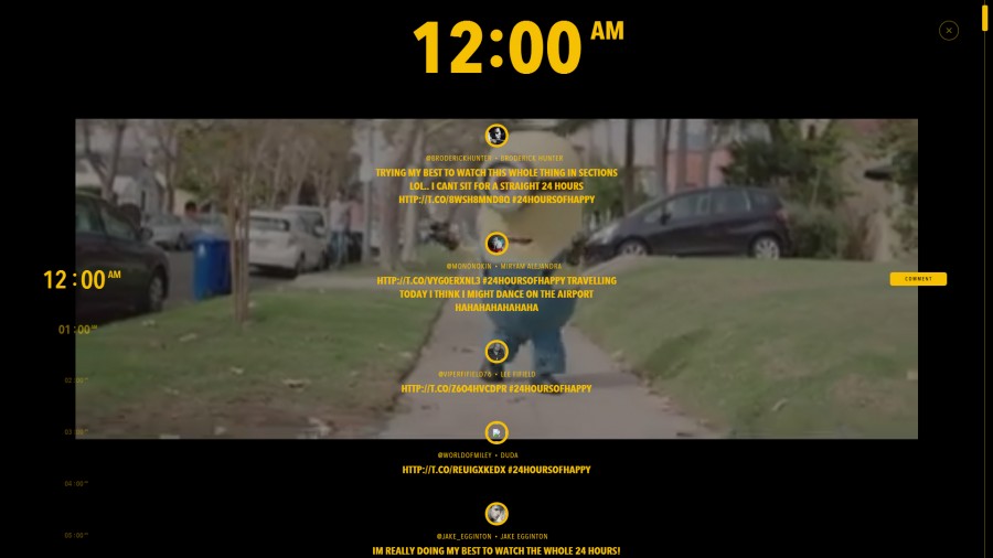 24 Hours of Happy Awesome Web Design of the Week