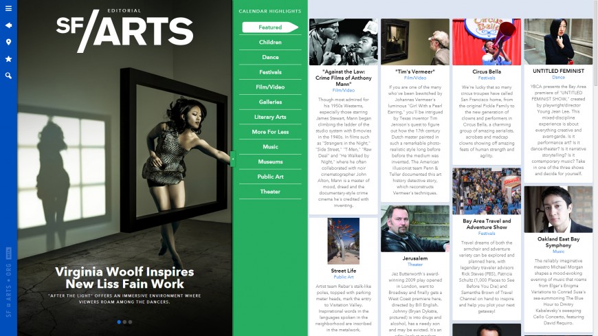 Awesome Web Design of the Week: SF/ARTS