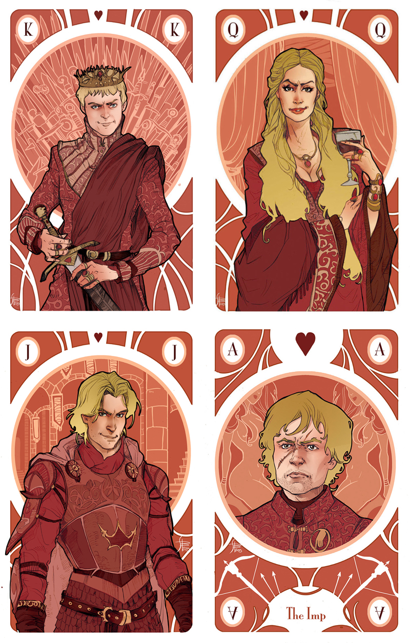 Game of Thrones' Cards by Simona Bonafini Game of Thrones' Cards by Simona Bonafini