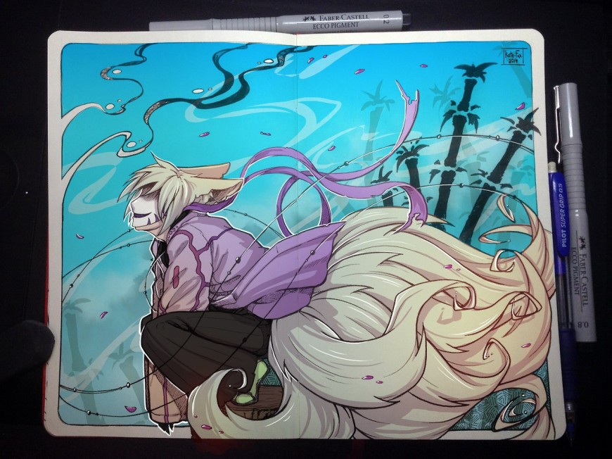 Moleskine: Bamboo breeze by Kate-FoX Moleskine: Bamboo breeze by Kate-FoX